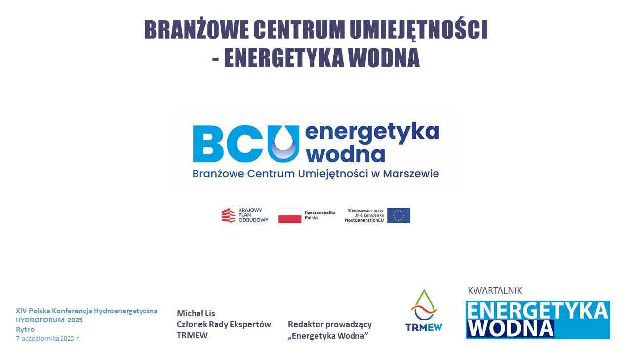 Prezentacja BCU energetyka wodna podczas HYDROFORUM 2025